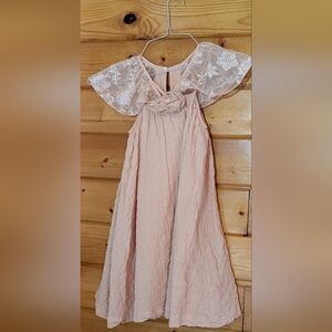 Elegant Zara Kids Dress with Lace Sleeves